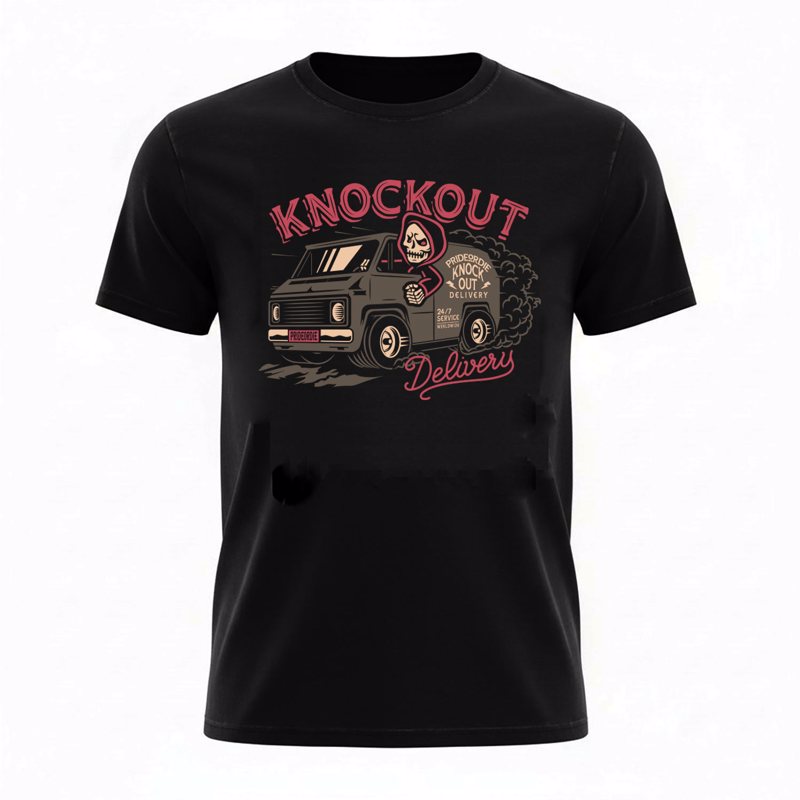 PRiDEorDiE Knockout Delivery T-Shirt - black